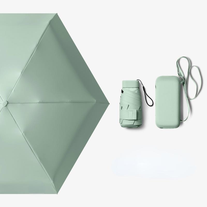 Portable Umbrella Sun Rain Women Lightweight Folding Sun Umbrella Mini Umbrella Small Size Easily Store Parasol