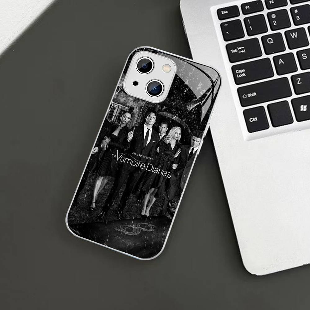 Дневники вампира ТВ Для IPhone 14 13 12 Mini 11 Pro XS Max X XR 14 Plus Закаленное стекло Чехол