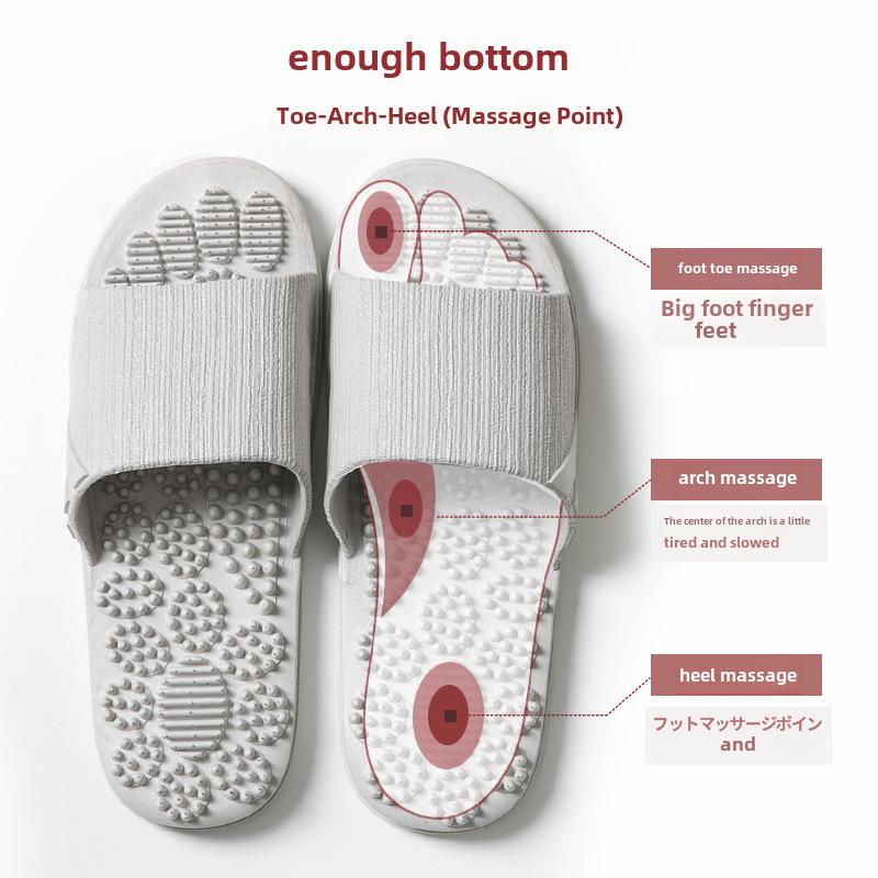 Летние нескользящие массажные сандалии для мужчин и женщин - домашние тапочки для ванной