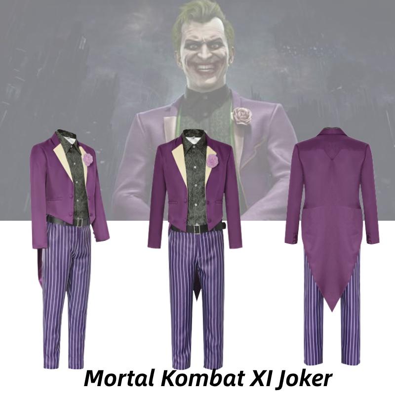 Аутентичный костюм для косплея Джокера из Mortal Kombat 11, фиолетовый наряд на Хэллоуин для фанатов Джокера Хита Леджера