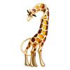 European & American Fashion Giraffe Brooch - Women's Alloy Drip Oil Clothing Pin & Corsage Accessory