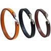 1Pc New Retro Simple Cowhide Bracelet Men's Jewelry Fashion Versatile Punk Rock Leather Bracelet