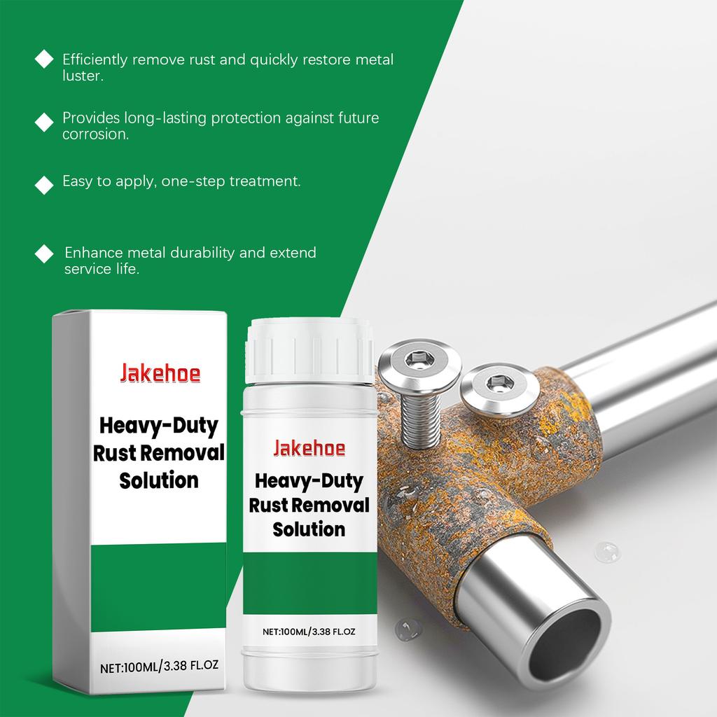 JAKEHOE Средство для удаления ржавчины с металла Средство для удаления пятен со стали и металла Средство для удаления желтой ржавчины Длительная защита Быстросохнущее средство для удаления ржавчины