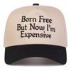 Baseball Stitching Embroidered Expensive I'M Now But Free Born Neutral Gender Women  Men For Caps Spring Autumn Outdoor Adjustable Casual Hats