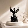 Vintage Bird Statue 3D Printed Home Decor Spiral Phoenix Sculpture  Office Decoration