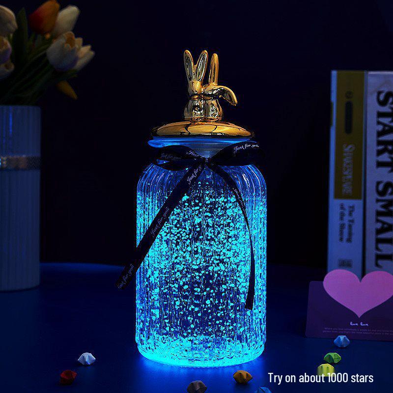 Luminous Glow-in-the-Dark Star Bottle Ornament - Creative Gift for Birthdays or Valentine's Day