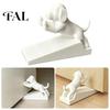 Portable No Punch Door Accessory 3D Printed Cartoon Dog Stopper, Cute Animal Holder, Desktop Figurine for Office Non-Slip Wedge Floor Wall Protection