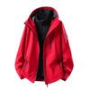 Womens 3-in-1 Waterproof Windproof Hiking Jacket With Removable Fleece Liner Outdoor Mountaineering Lightweight