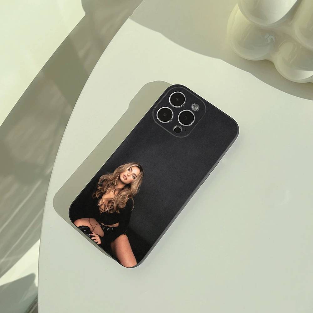 Чехол для телефона Addison Rae для iPhone 17, 16, 15, 14, 13, 12, 11 Pro Max, Легкий и практичный Мягкий черный чехол