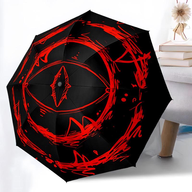 1pc Eye SymbolAutomatic Folding Umbrella, Portable Collapsible Design, Casual Outdoor Accessory, for All Seasons 038