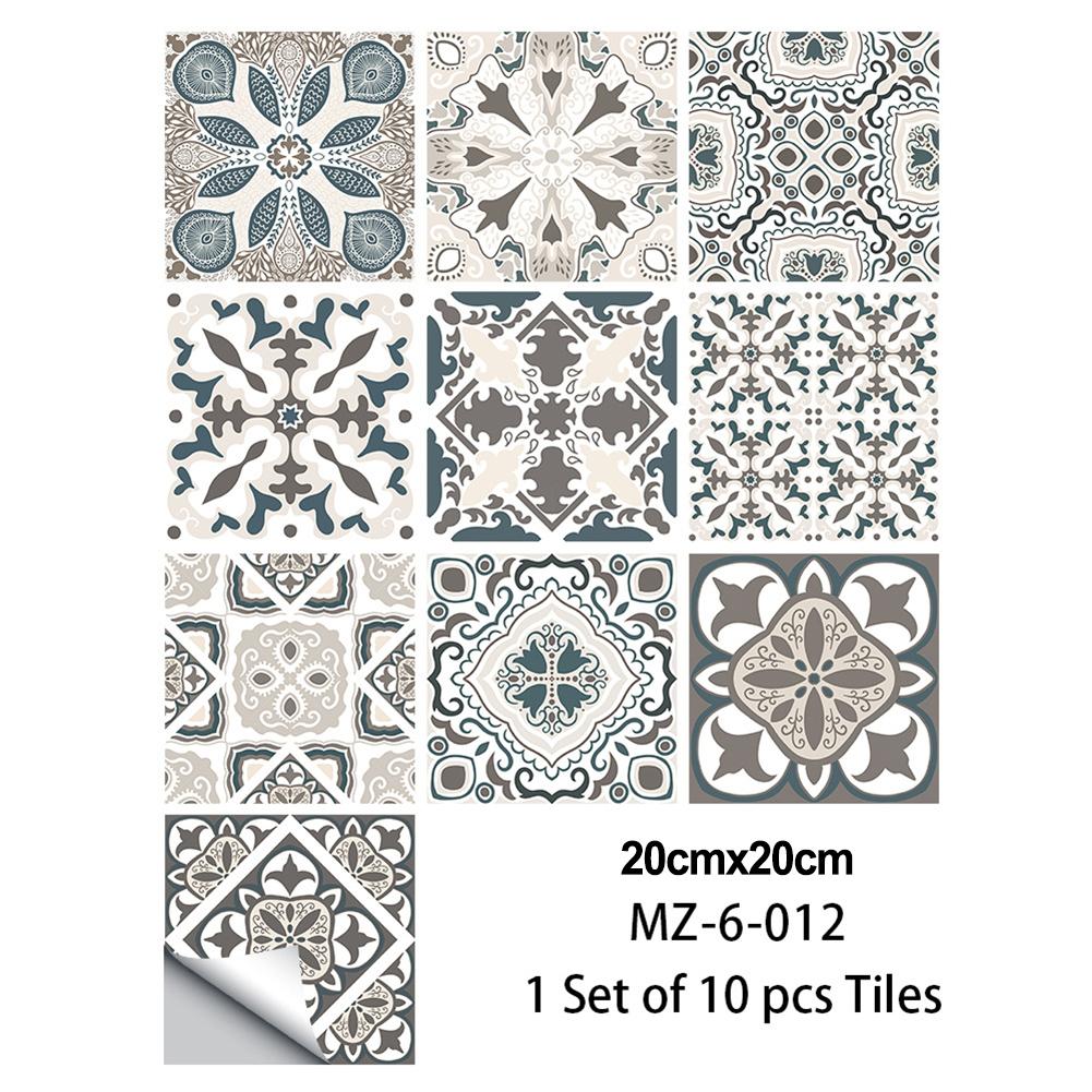 10 шт. мозаичные наклейки для плитки, самоклеящиеся обои для ванной, кухни, дома, стены, пола, водонепроницаемые обои для домашнего декора ванной комнаты