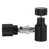 CO2 Cylinder Refill Adapter Soda Connector with W21.8?14 Fit for Soda Club Black