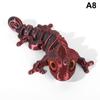 3D-печать фигурки хамелеона многошарнирные подвижные имитационные глаза дракон орнамент для дома аксессуары детские подарочные игрушки