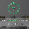 DIY Luminous Wall Clock, Mute, with Installation Accessories, Diameter 40cm