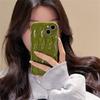 Корейский эстетический глянцевый чехол для телефона с рябью и лазером для Iphone 14 13 12 11 Pro Max, милый однотонный волнистый противоударный мягкий чехол на заднюю панель Funda