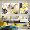 Black Golden Leaves Abstract Wall Art Picture Canvas Painting Poster Print Decor Wall Art Pictures For Living Room Bedroom