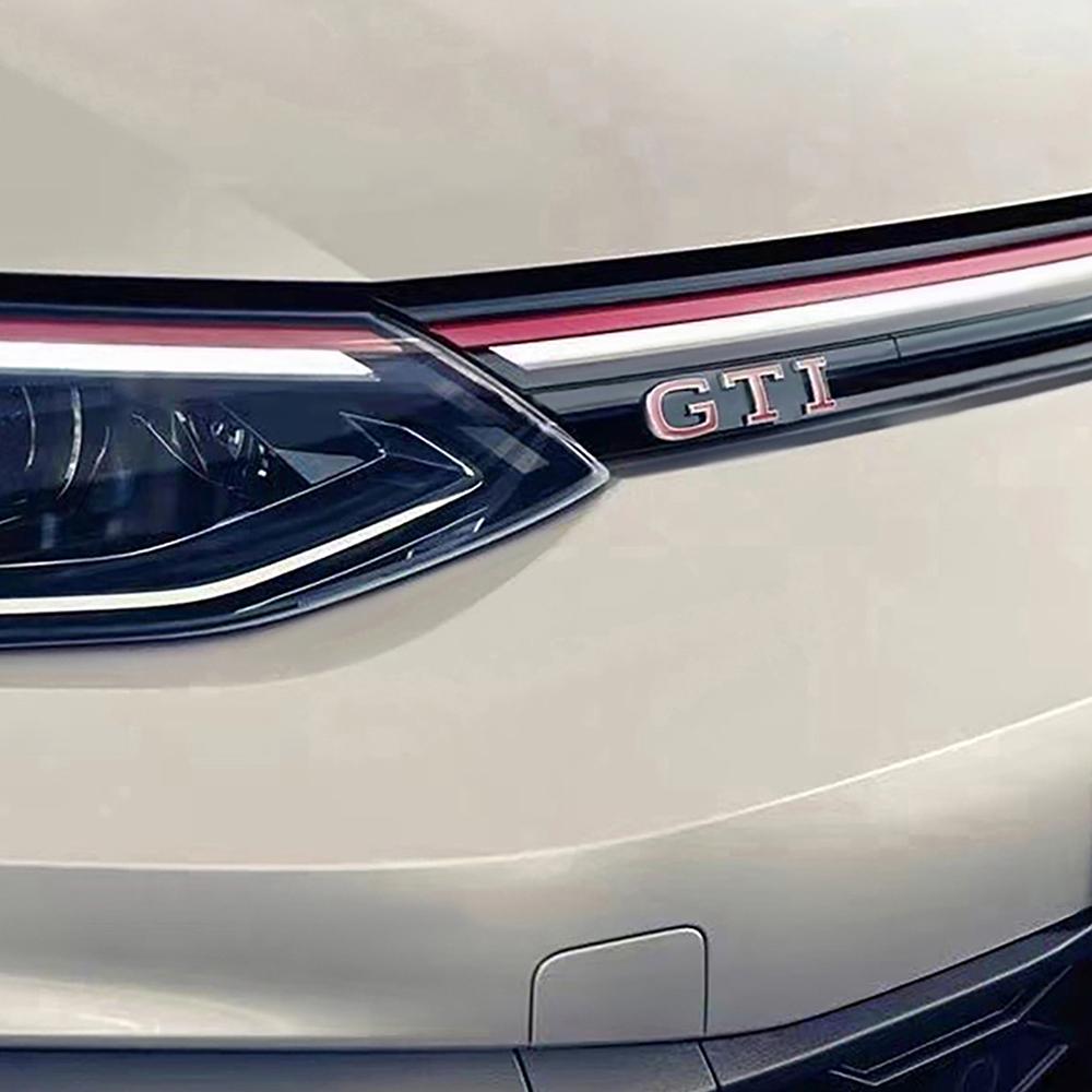 AABIL1 Car GTD GTI Logo Front Grill Emblem Trim Sticker Badge Accessorie For VW Volkswagen GTI Golf8 Polo Passat Mk6 MK7 Tiguan R RLine