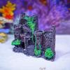 Украшение для аквариума Замок из смолы Ландшафтный декор Декоративный камень Пещера Укрытие Дом Реалистичное украшение древнего замка