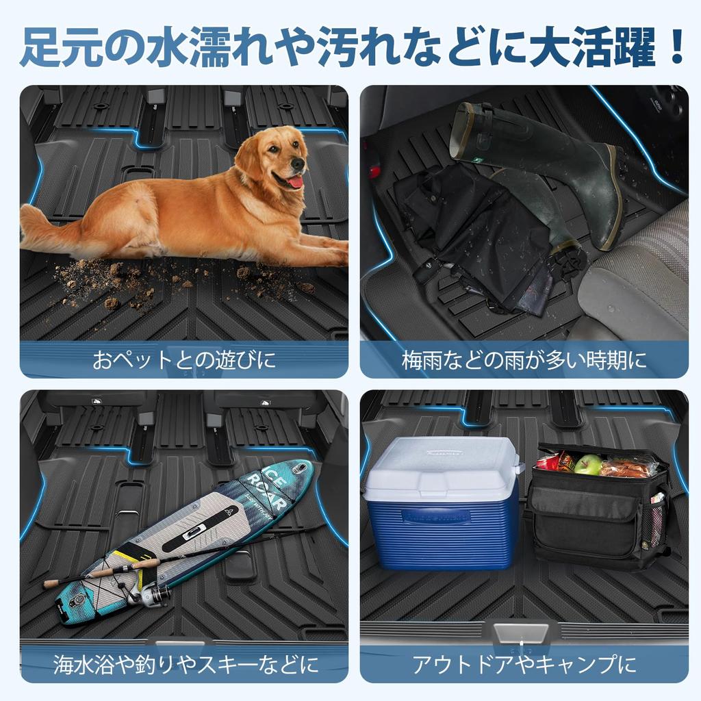 Котесото Honda New Freed Серия GT Коврики для пола FREED Второй коврик Freed GT Коврик в багажник FREED 3D Грязеотталкивающий Грузовой TPE Материал Водонепроницаемые Аксессуары