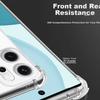 Shockproof Phone Case for OPPO Reno 14, Full Protection Anti-Drop Airbag Transparent Soft TPU Cover - Transparent White