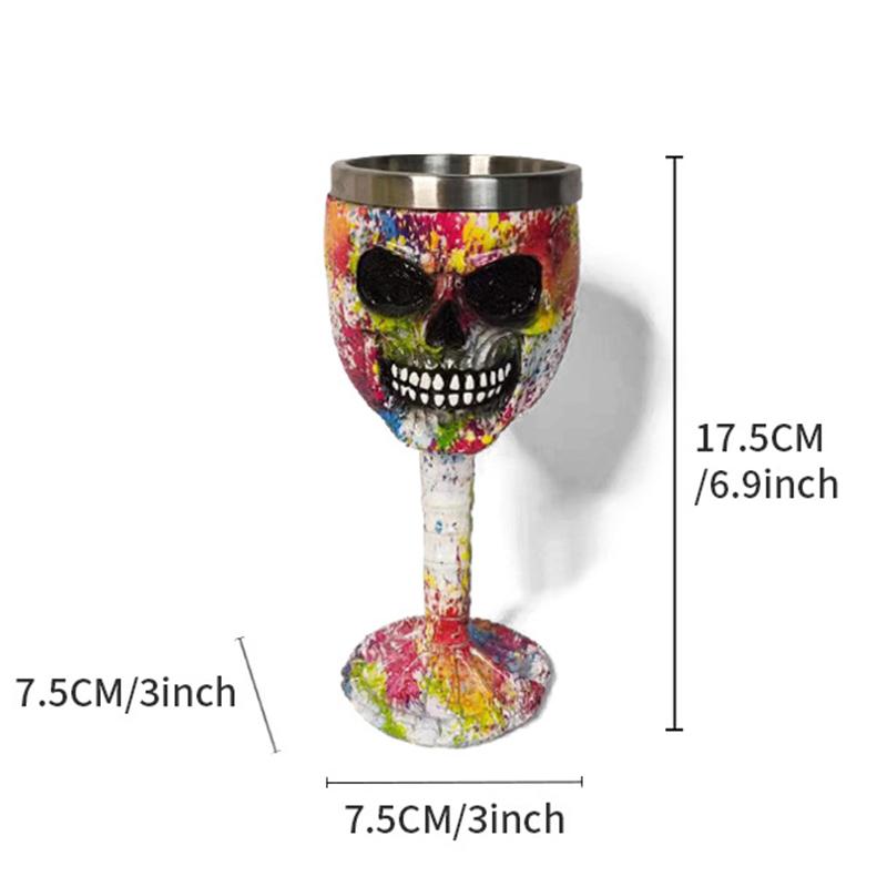 2025 Новый Кубок-череп Граффити Статуэтка Орнамент Ретро Коготь Абстрактная Скульптура статуэтка Подарок на Хэллоуин Домашний декор