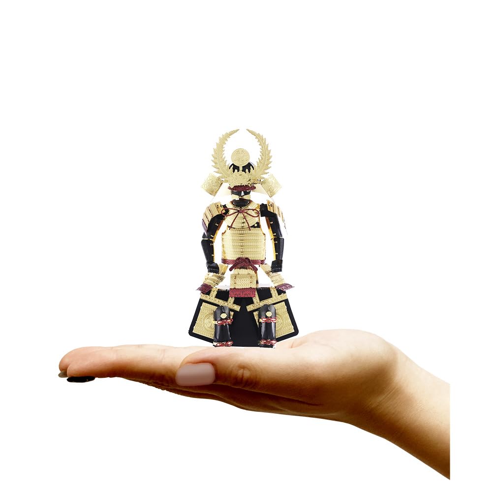 Tenyo Metallic Nano Puzzle Multicolor Series Armor Tokugawa Ieyasu Stainless Steel No Adhesive Laser Craft 3D Samurai Armor - - T-ME-005M - Material,