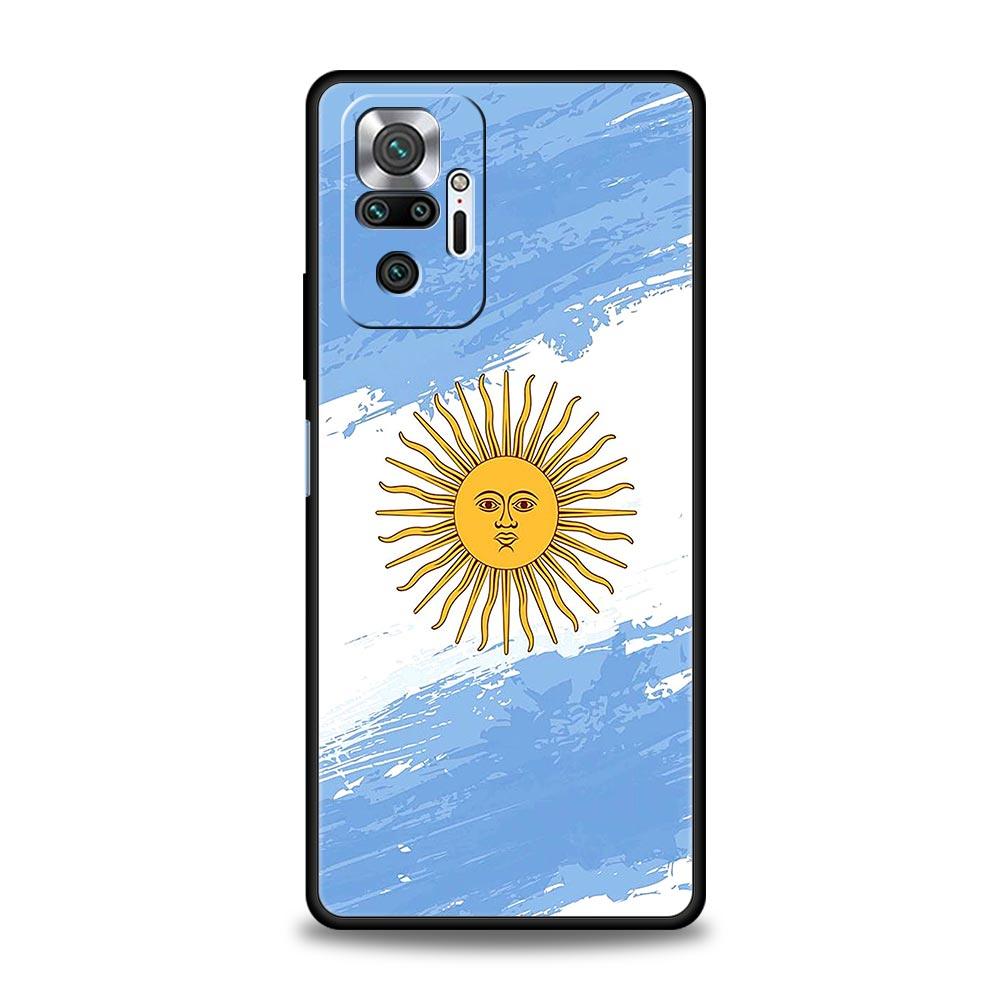 Argentina Flag Soccer 10 Phone Case For Xiaomi Redmi Note 13 12 11 10 Pro 9S 9 8 7 9T 8T 9C 9A 8A 11T 5G 10S K50 Gaming Cover