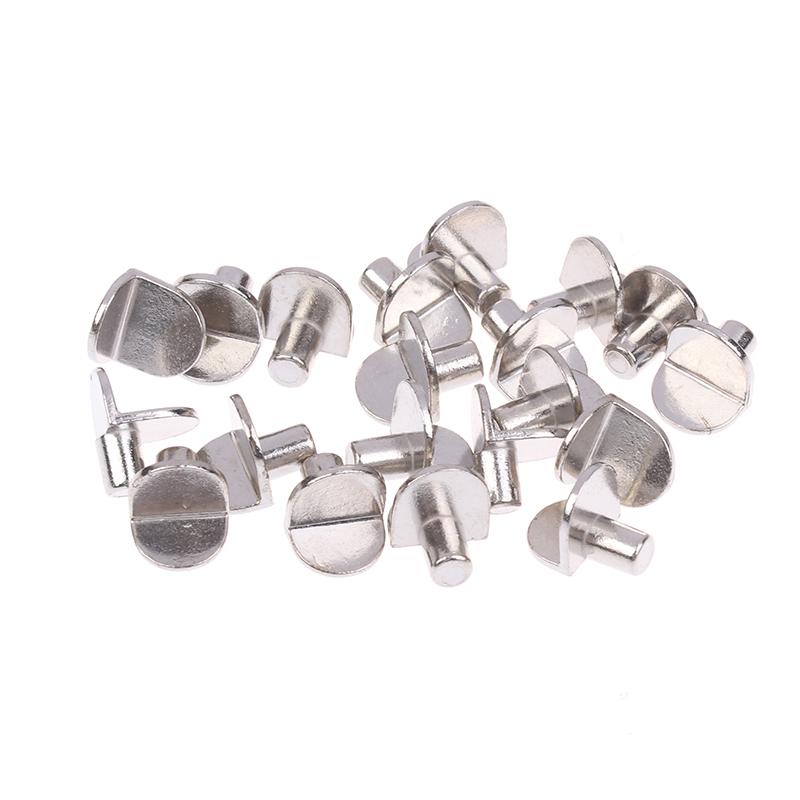 20Pcs 5Mm L-Shaped Shelf Support Studs Pegs Pins Plugs Cabinet Seperator Fixed Wooden Glass Layer Board Furniture Bracket Holder