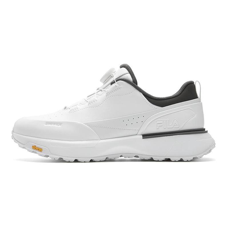 Fila GF DRIVEX Амортизирующие Нескользящие Износостойкие Низкие Мужские Обувь для Гольфа Ярко-Белый/Глубокий Орлино-Серый A12M611712FBB