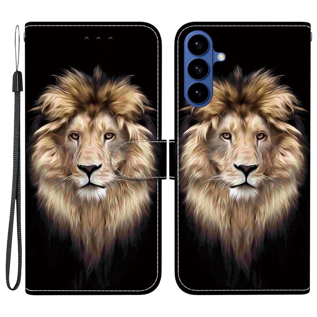 For Samsung Galaxy S26+ Case Pattern Printing Leather Flip Wallet Phone Cover with Lanyard