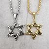 Ювелирные изделия, индивидуальное ретро-шестиугольное мужское ожерелье из титановой стали с подвеской в ​​стиле хип-хоп