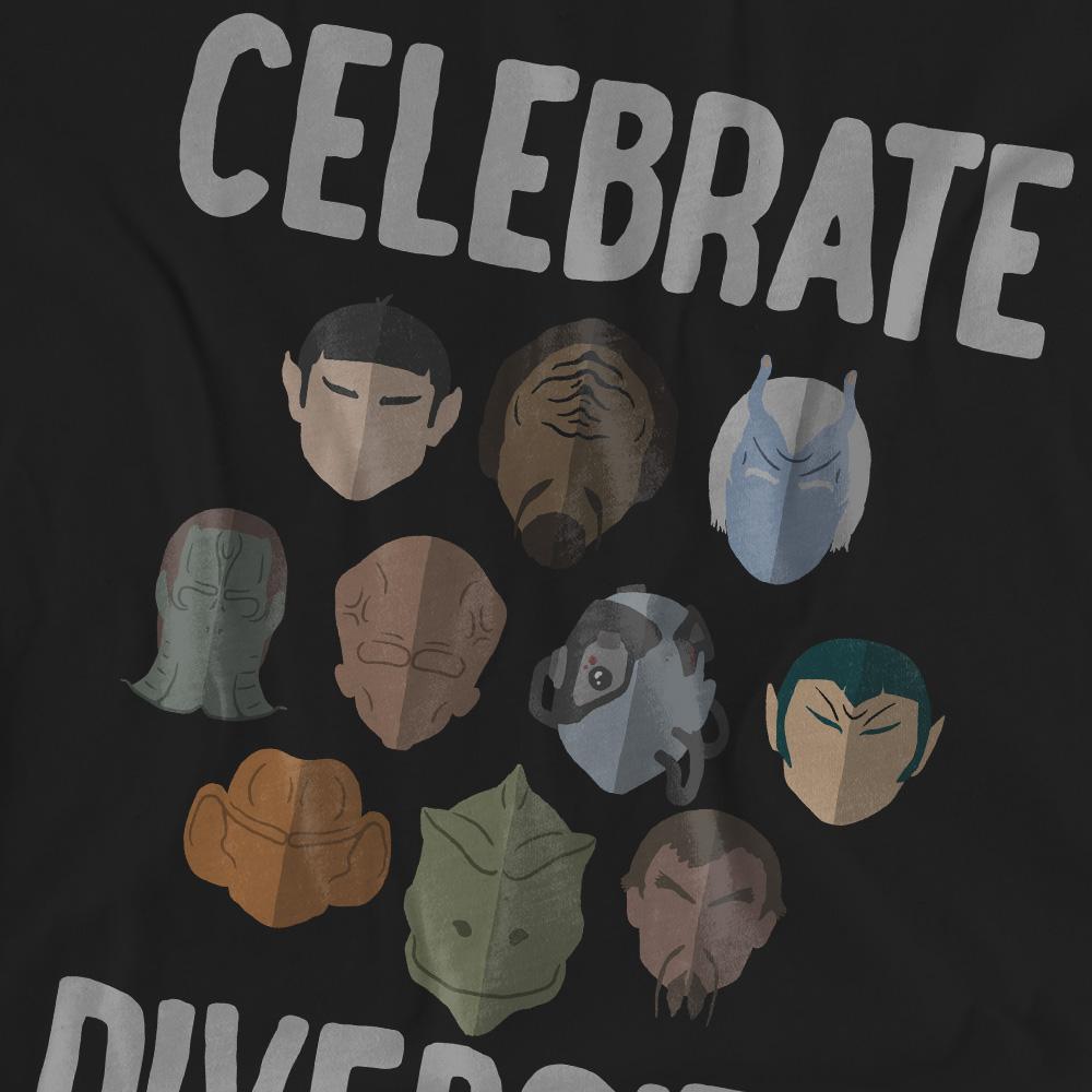 Star Trek Unisex Adult The Celebrate Diversity T-Shirt