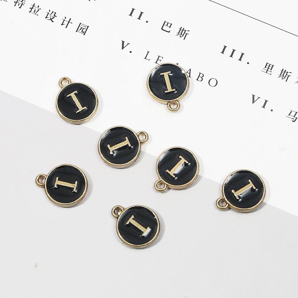 10 шт., металлическая эмаль, английские буквы, подвески, подвеска для самостоятельного изготовления ювелирных изделий, ожерелье, браслет, аксессуары