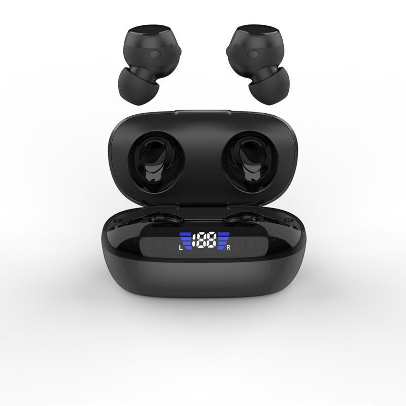 Новые беспроводные Bluetooth 5.3 наушники TWS: Мини-спортивный цифровой дисплей с шумоподавлением
