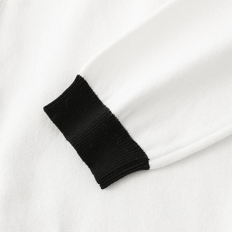 Осенне-зимний женский свитер с вышивкой пчелы, вязаный топ, кардиган, свитер