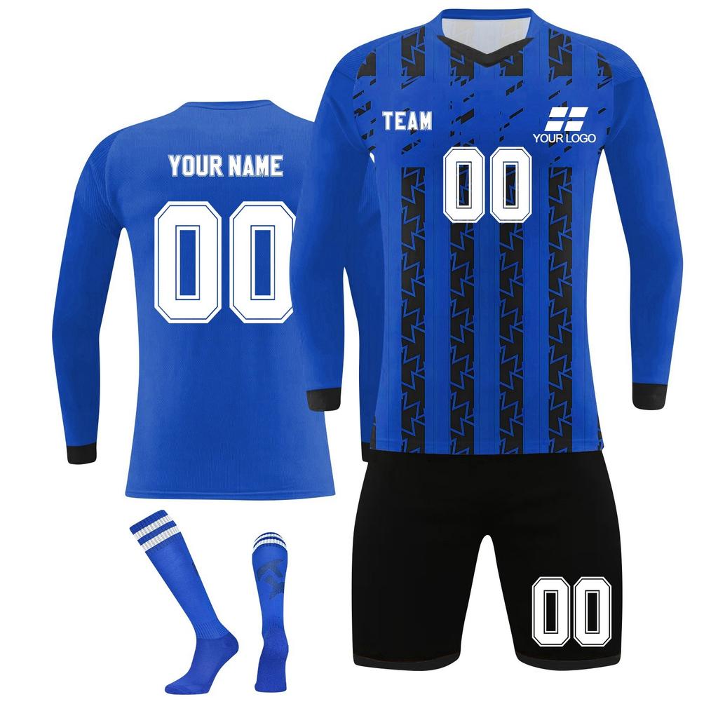 Комплект персонализированных рубашек для мужчин и девочек с именем и номером, футбольные майки на заказ для мальчиков, тренировочный костюм