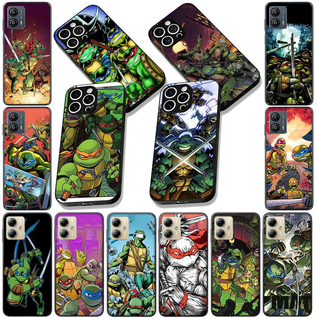 Cartoon n-Ninjas Wallpaper T-Turtles for Motorola Moto E13 E20 E32 E22 G22 G23 G32 G60 G72 G7 G82 G8 G9 Plus Power Phone Case