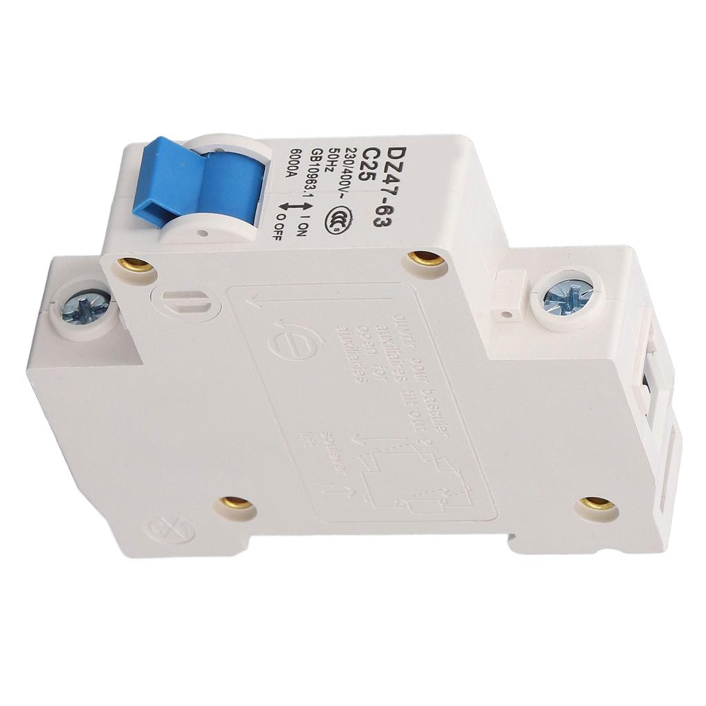 Автоматический выключатель Mini 1P MCB DIN-рейка 6000A отключающая способность 230 В 400 В 25A