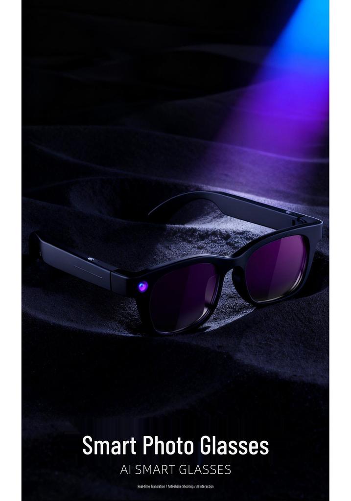 G600 Smart Glasses: AI-Powered 800W HD Camera with Video Recording, Voice Calls, and Translation Abilities.