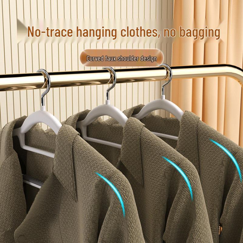Non-Slip, No-Trace Clothes Hanger with Anti-Shoulder Design for Drying and Closet Support