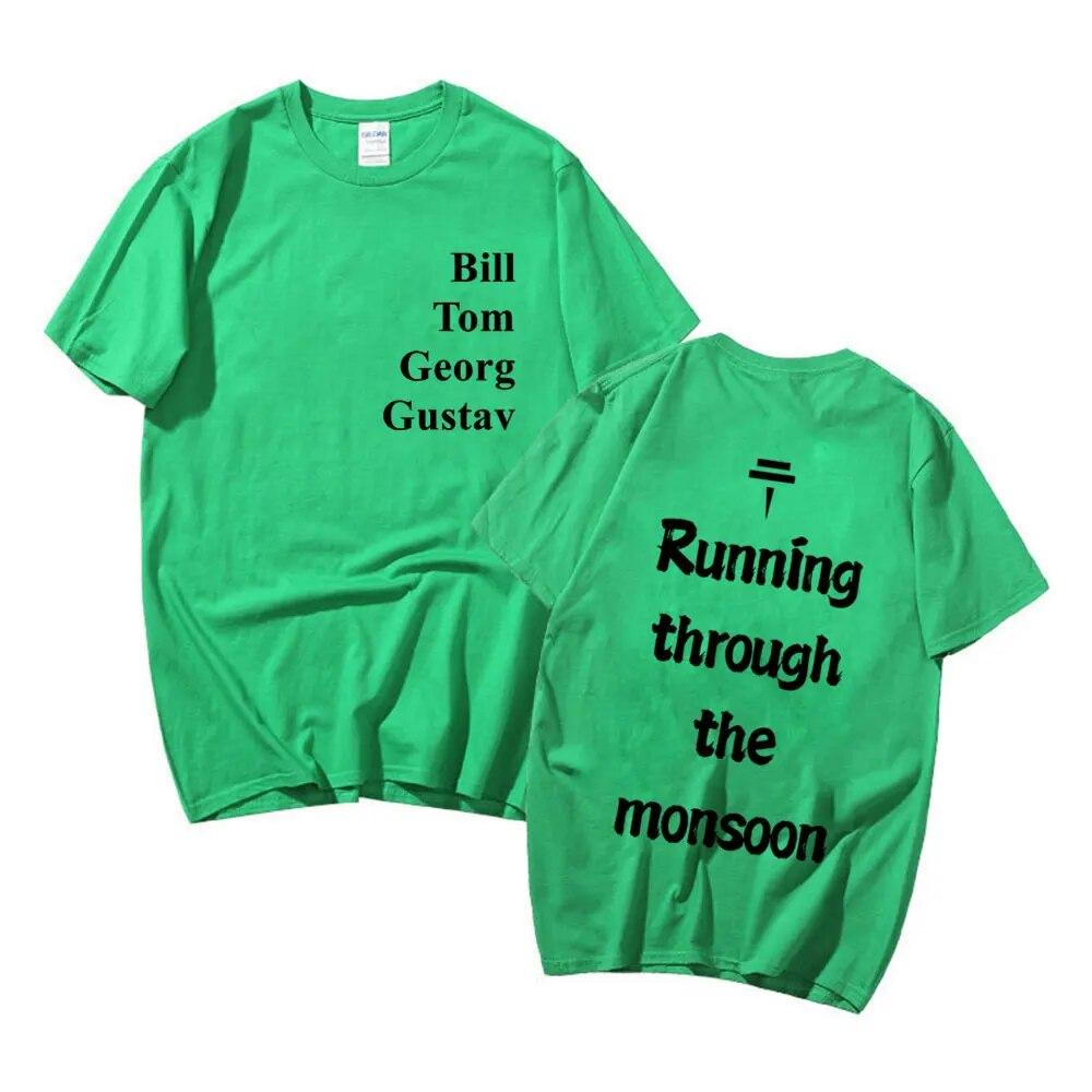 Рок-группа Tokio Hotel Monsoon Футболка с принтом Летняя мужская подростковая модная трендовая футболка унисекс Женская высококачественная хлопковая футболка большого размера