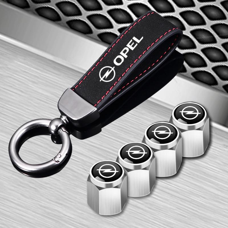 Keychain Rings 4pcs Car Metal Wheel Tire Valve Cover Stem Caps For Opel Astra G H J K F Corsa D Zafira B Insignia n133 Mokka Regal