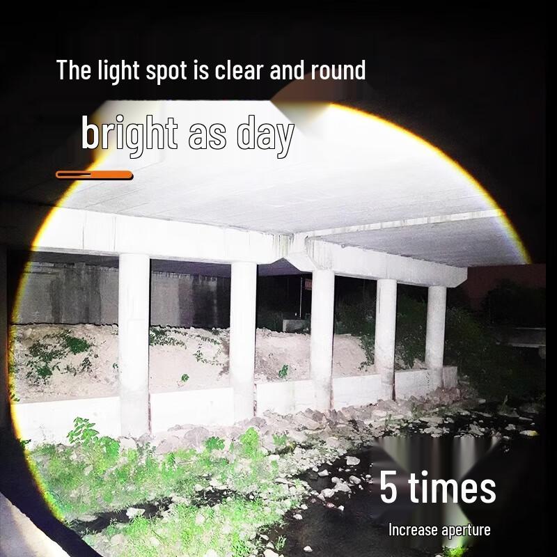 High-Power Rechargeable LED Flashlight