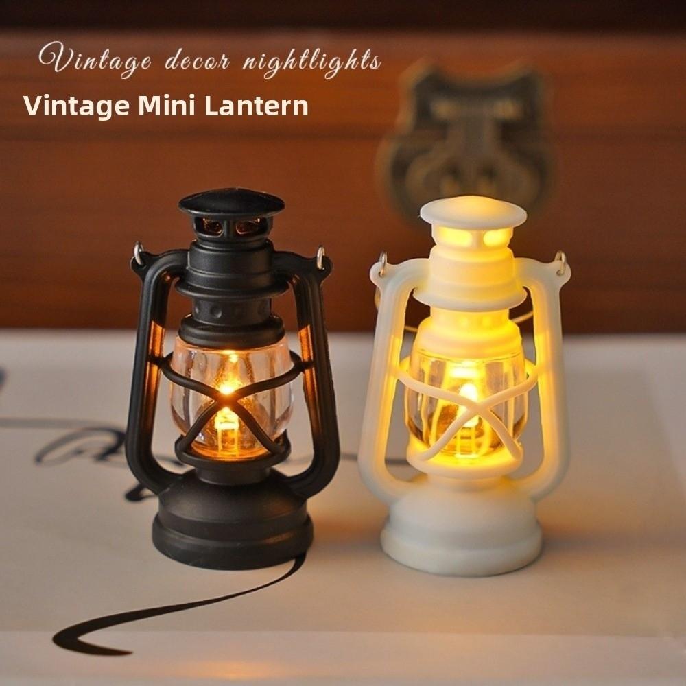 LED Lighting Retro LED Lantern Battery Powered Miniature Night Light Imaginative Play