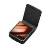 QIALINO For Samsung Galaxy Z Flip7 5G Case with Card Holder Genuine Cow Leather Stand Phone Cover