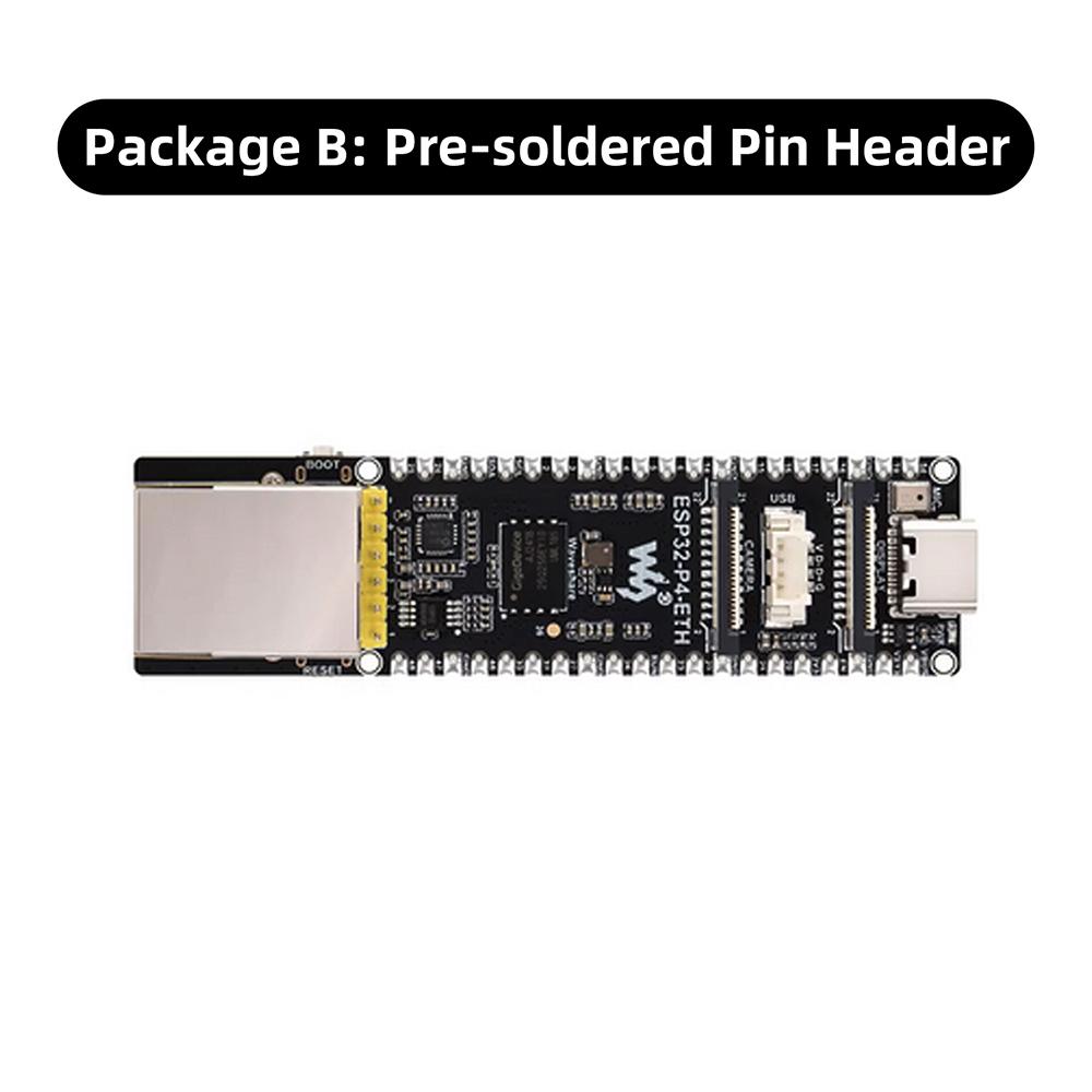 Мультимедийная плата разработки ESP32-P4-ETH RISC-V Двухъядерный 32 МБ PSRAM 32 МБ Flash MIPI-CSI/DSI RJ45 USB Type-C H.264 для Edge AI