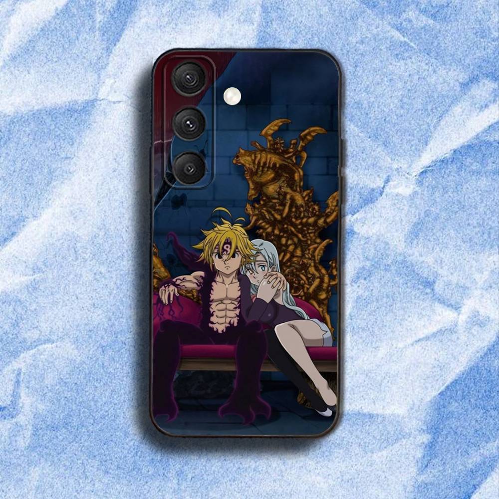 SDS S-Seven Deadly S-Sins Phone Case For Samsung S 25,24,23,22,30,21,10,9,Ultra,Plus,Lite,FE,4,5G Black Soft Case