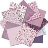 24 Sheets Violet Bloom Craft Paper Pads Cutting Dies Art Background Origami Scrapbooking Card Making