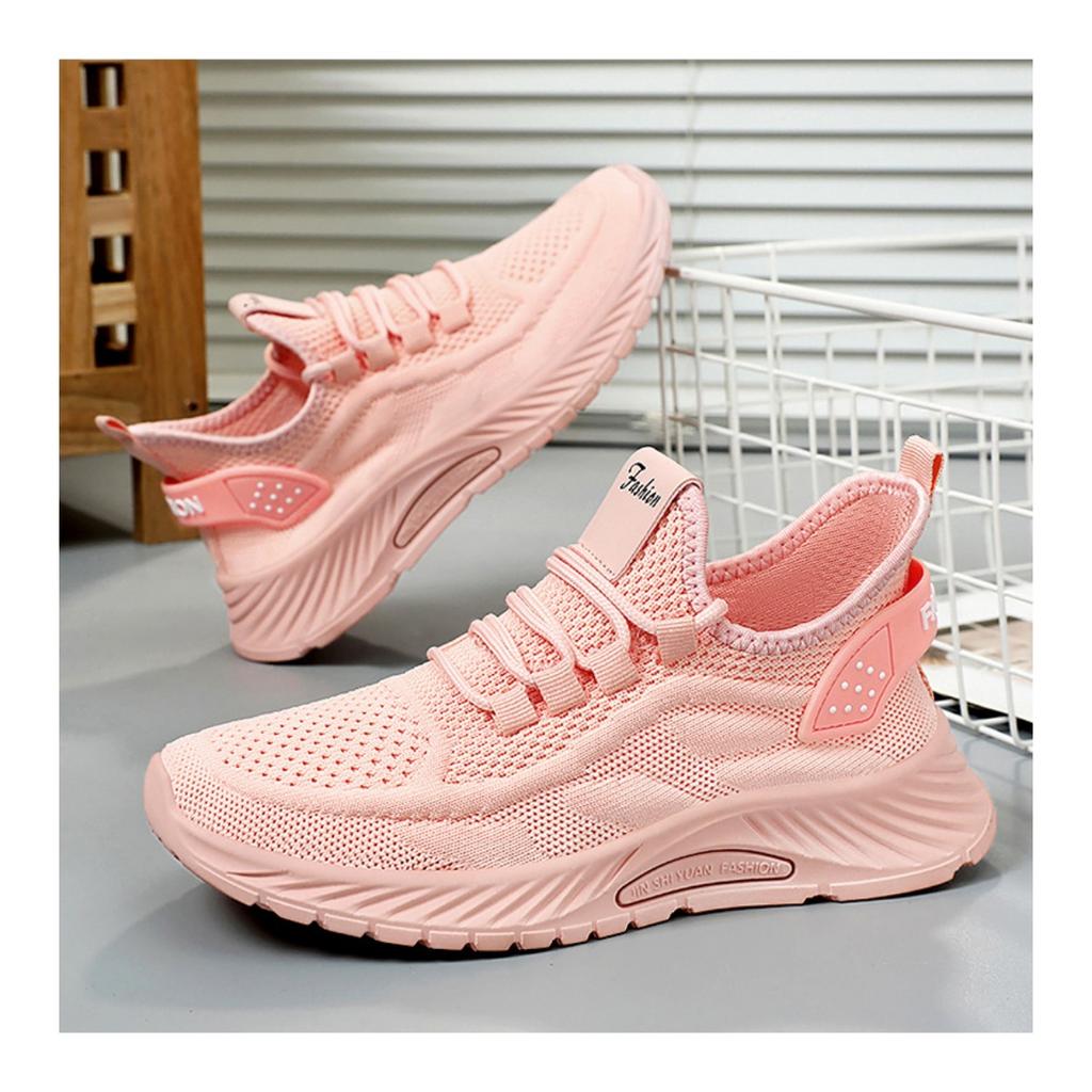 Женские летние летающие плетеные туфли, модная повседневная спортивная обувь, кроссовки с мягкой подошвой
