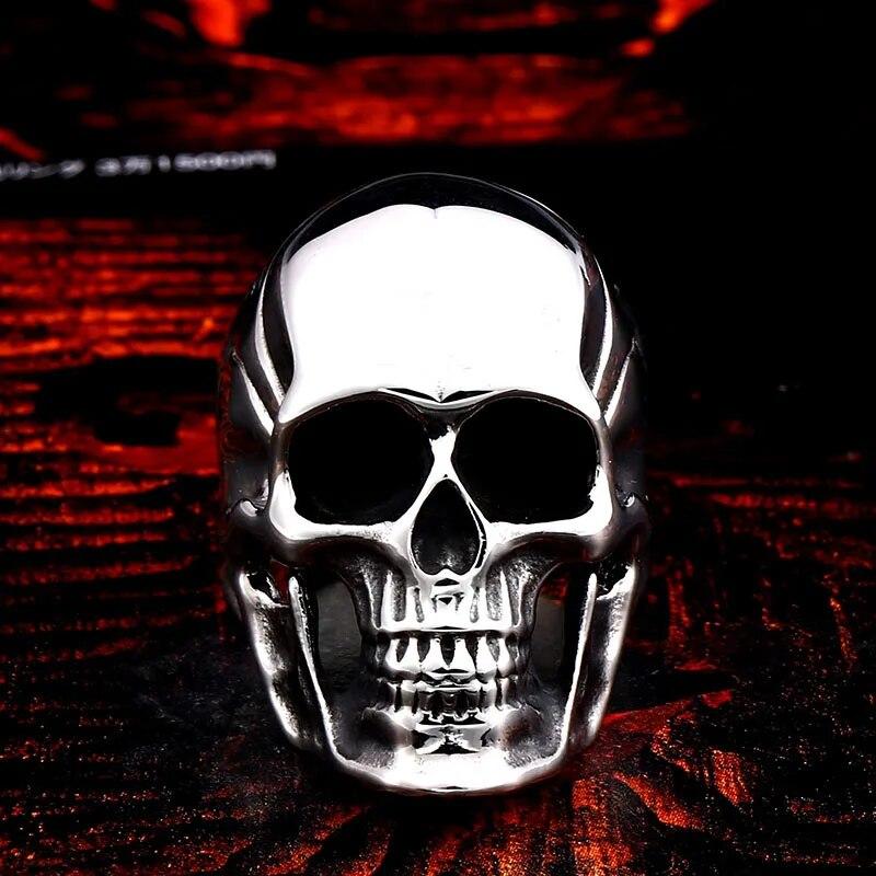 Beier, новый магазин, кольцо из нержавеющей стали 316L с загадочным портретом, ретро-узором, кольцо с черепом, байкерское ювелирное изделие высокого качества LLBR8-674R